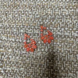 Orange/gold earrings